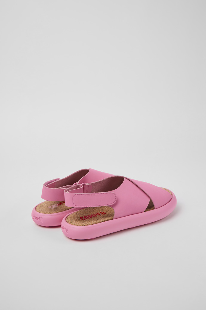 Camper Pelotas Flota - Damensandale aus Leder in Rosa