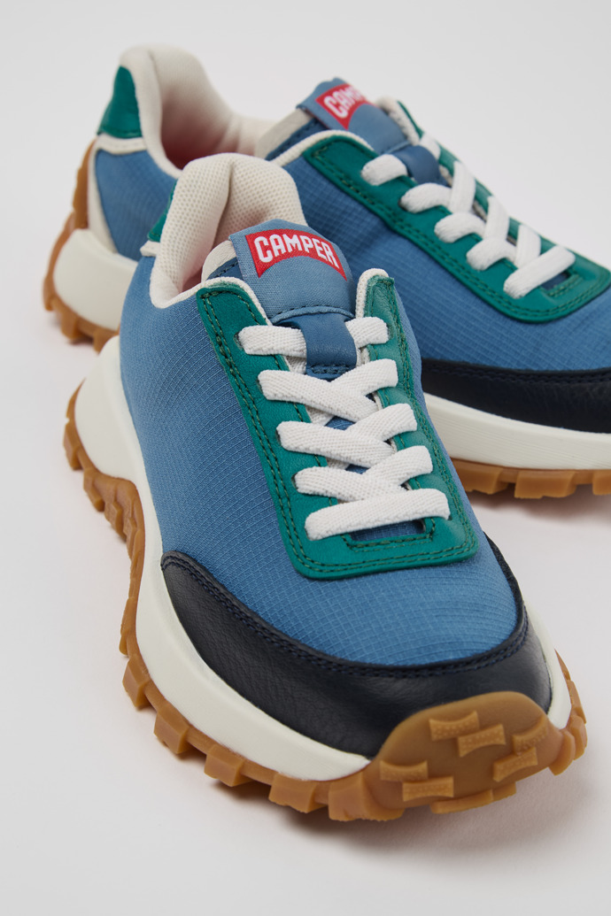 Camper Drift Trail - Mehrfarbige Kindersneaker aus PET-Recycling und Leder.