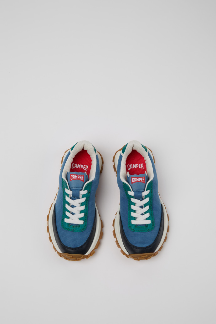 Camper Drift Trail - Mehrfarbige Kindersneaker aus PET-Recycling und Leder.