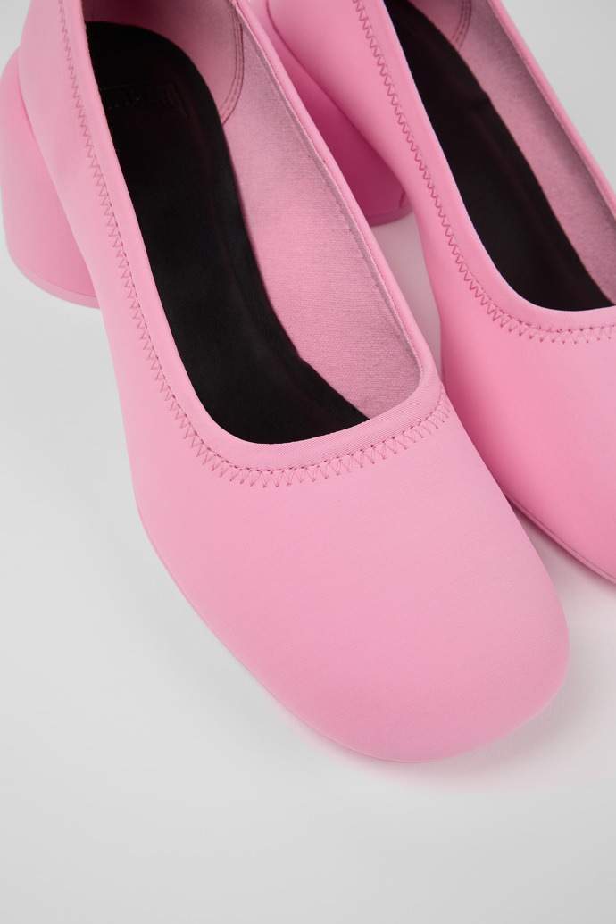 Camper Niki - Rosafarbene Damenballerinas aus Textil