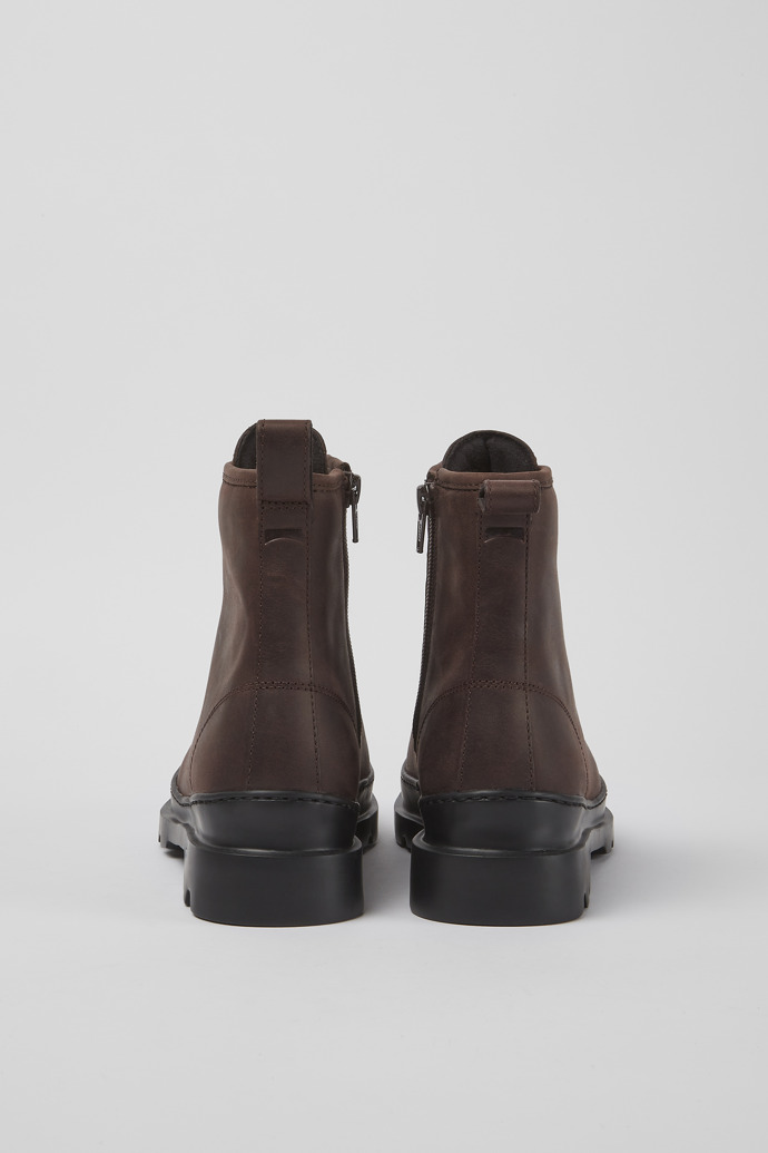 Camper Brutus - Brauner Schnürstiefel aus Nubukleder
