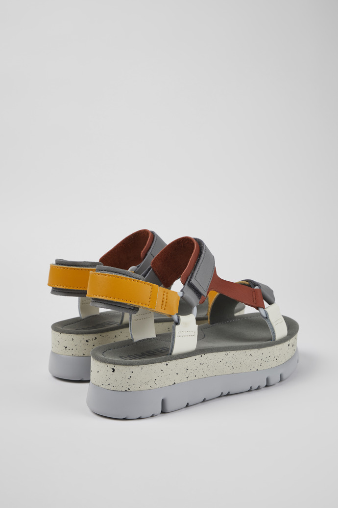 Camper Oruga Up - Mehrfarbige Ledersandalen für Damen
