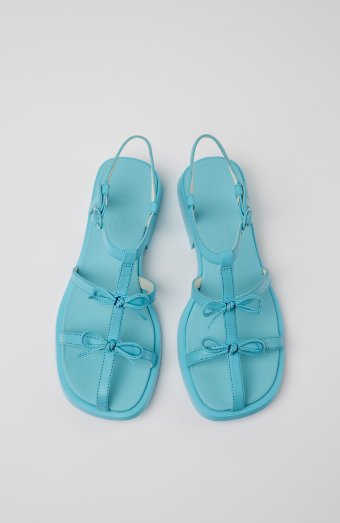 Camper Dana - Blaue Ledersandale für Damen.