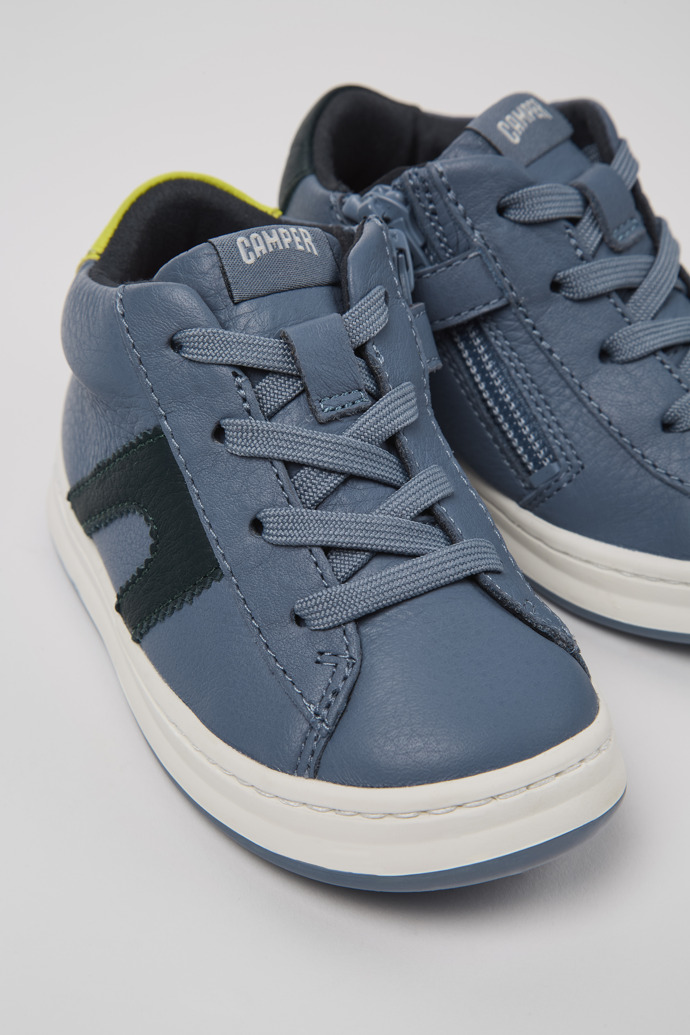 Camper Twins - Graue Kindersneaker aus Leder