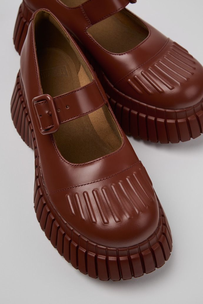 Camper BCN - Roter Damenschuh aus Leder.