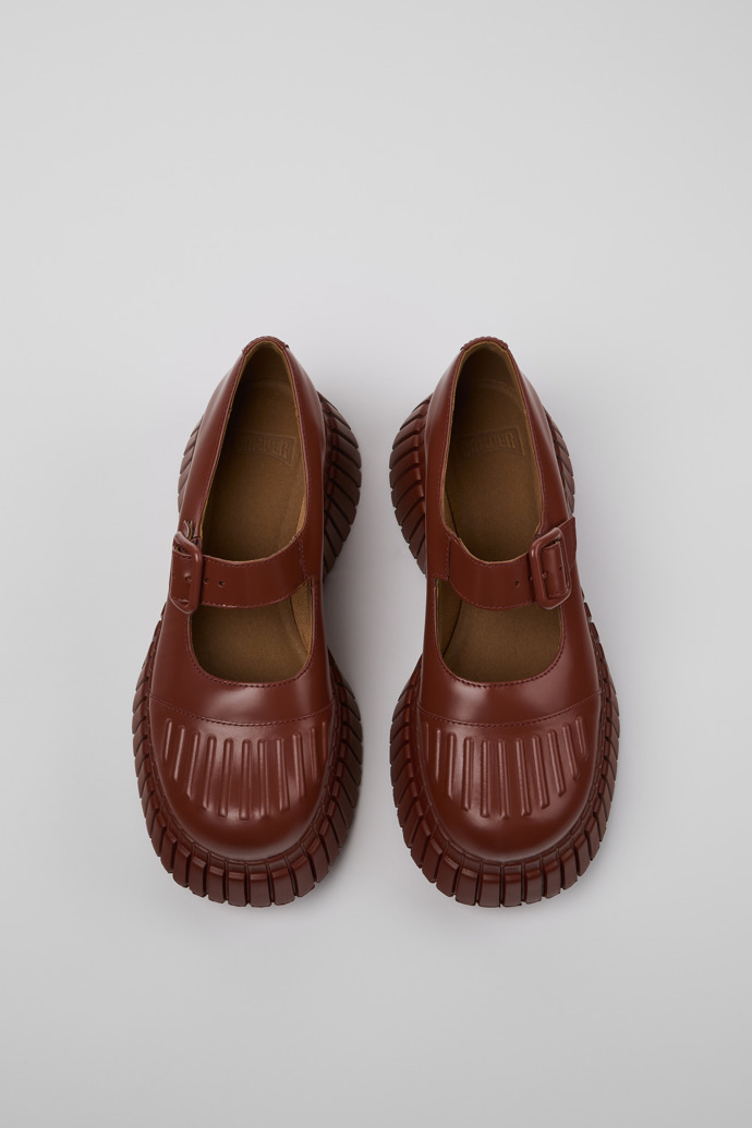 Camper BCN - Roter Damenschuh aus Leder.