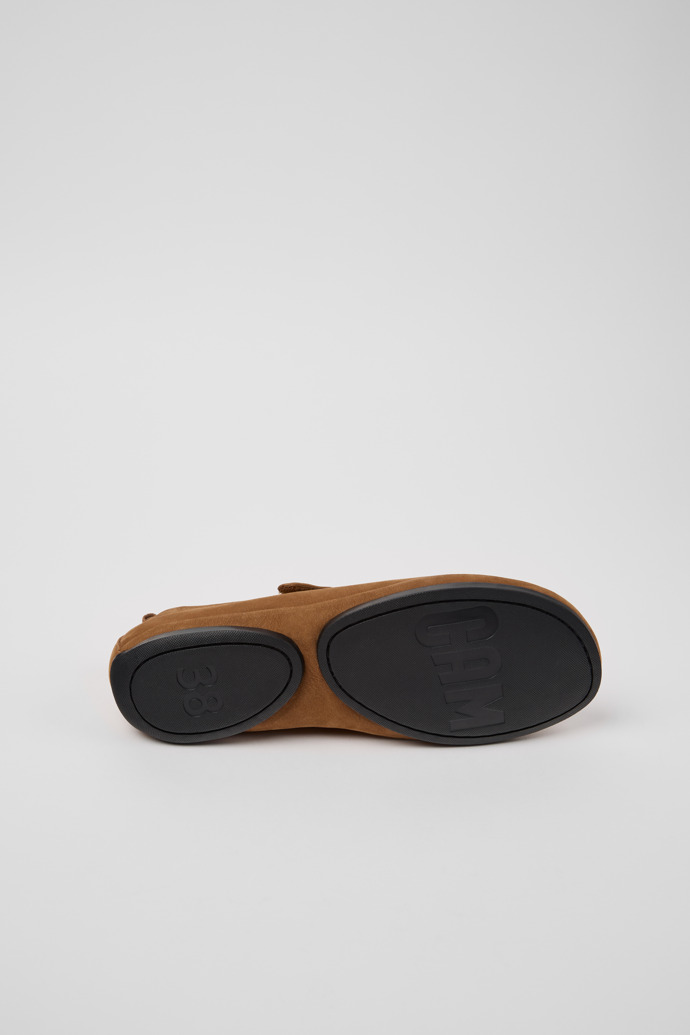 Camper Right Nina - Brauner Schuh aus Nubukleder für Damen.