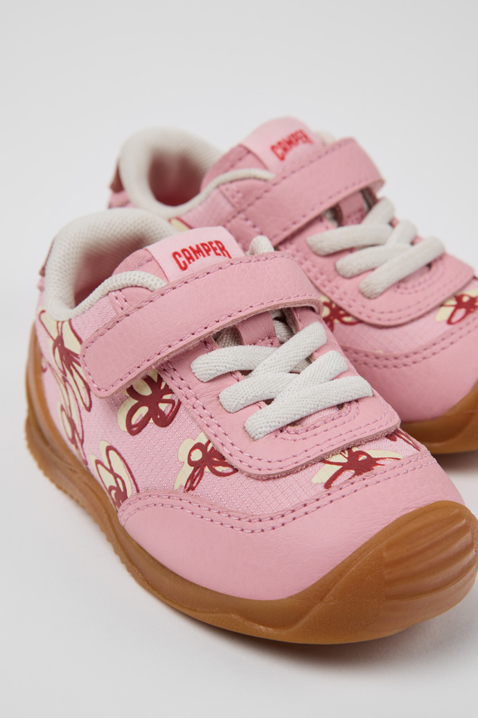 Camper Dadda - Mehrfarbige Kindersneaker aus Leder und Textil.