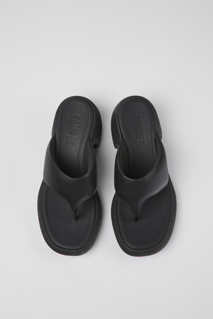 Camper Thelma - Schwarze Ledersandalen für Damen
