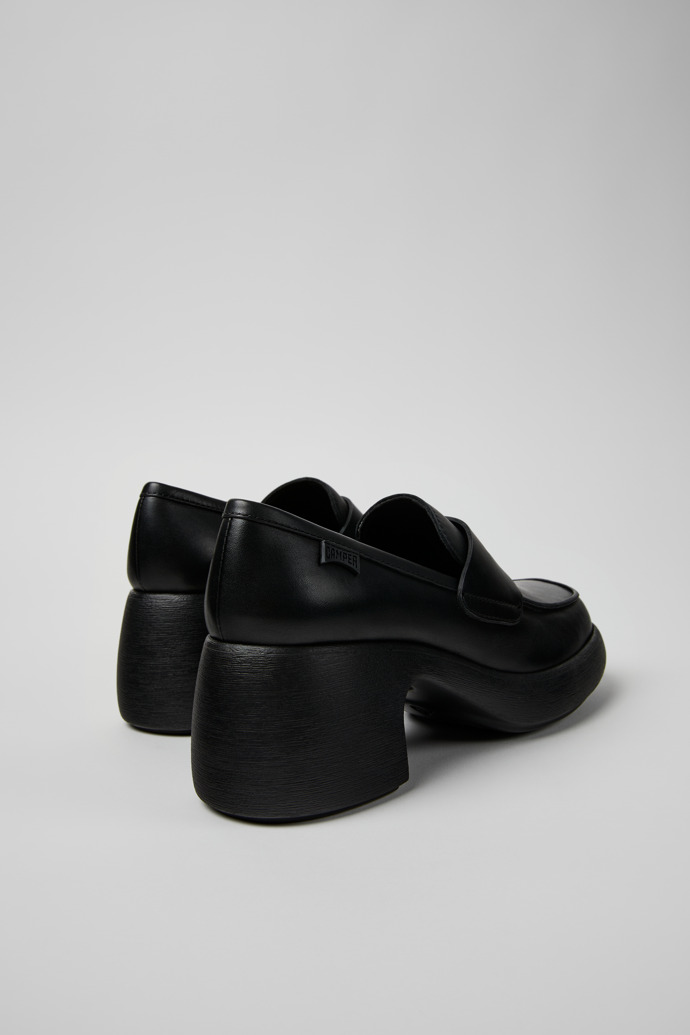 Camper Thelma - Schwarze Ledermokassins/Ballerinas für Damen.