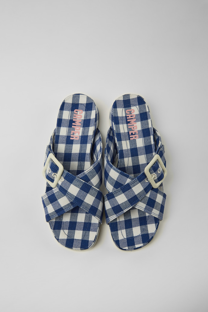 Camper Atonik - Damensandale in Blau und Weiß