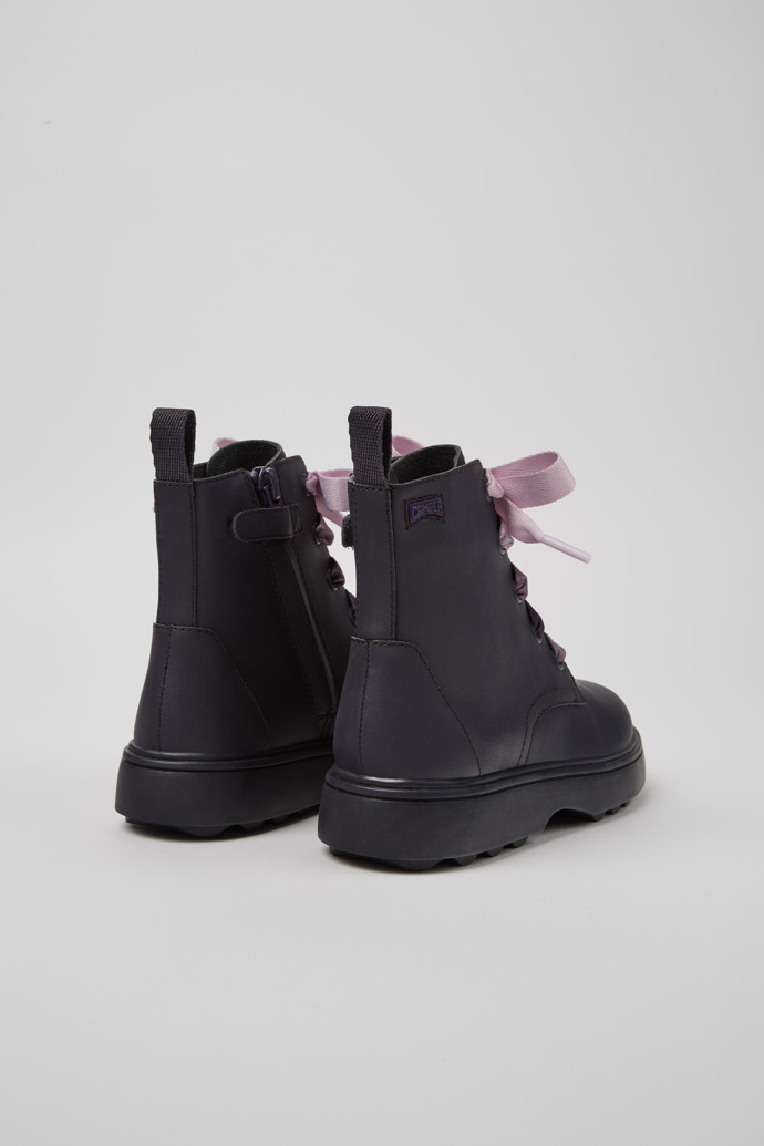 Camper Norte - Violette Kinderstiefeletten aus Leder