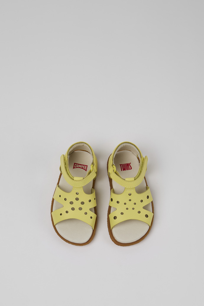 Camper Twins - Gelbe Ledersandalen