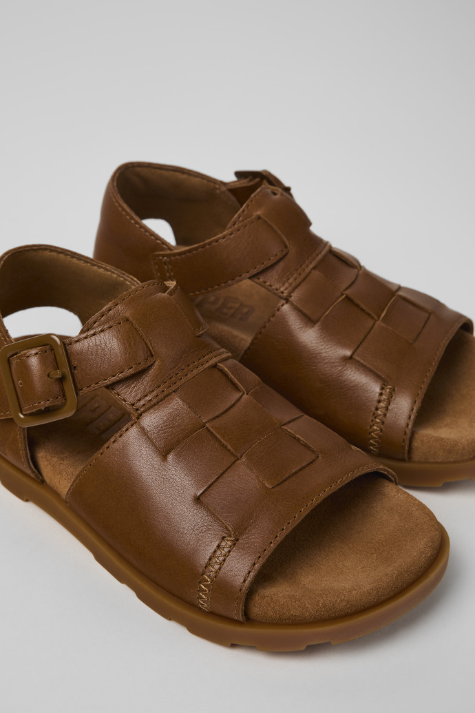Camper Brutus Sandal - Braune Ledersandalen