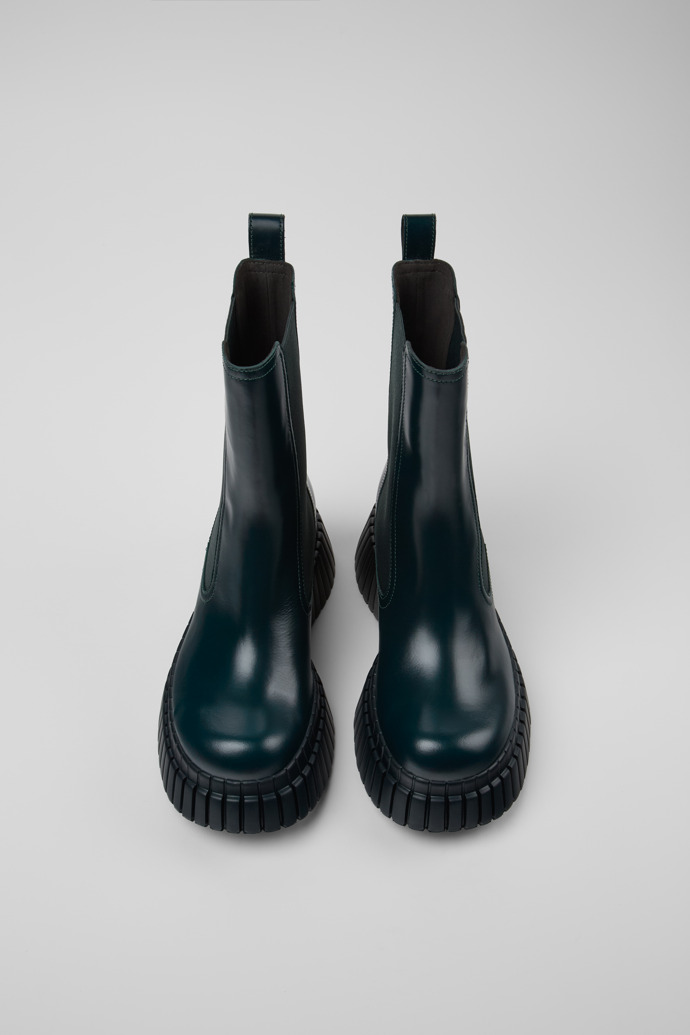 Camper BCN - Grüner Chelseastiefel für Damen aus Leder