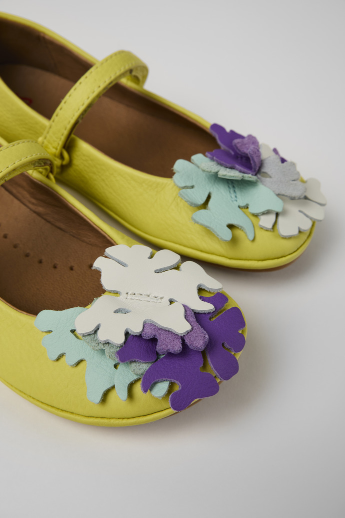 Camper Twins - Gelber Mary Jane-Schuh aus Leder