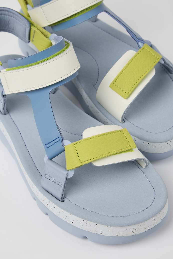 Camper Oruga Up - Bunte Damensandale aus Leder