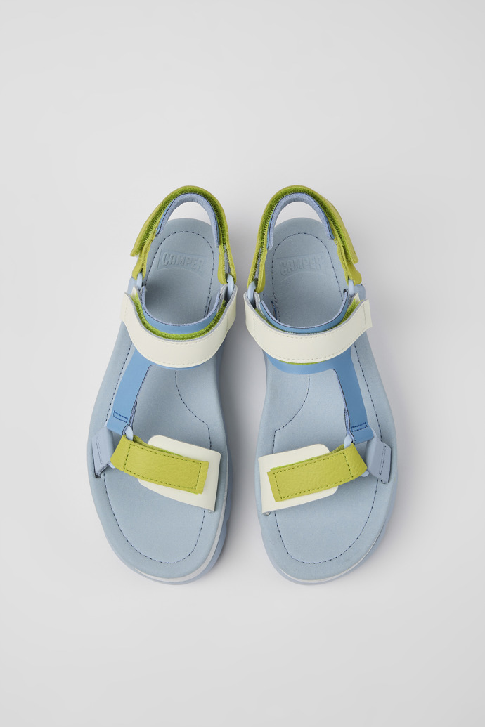 Camper Oruga Up - Bunte Damensandale aus Leder