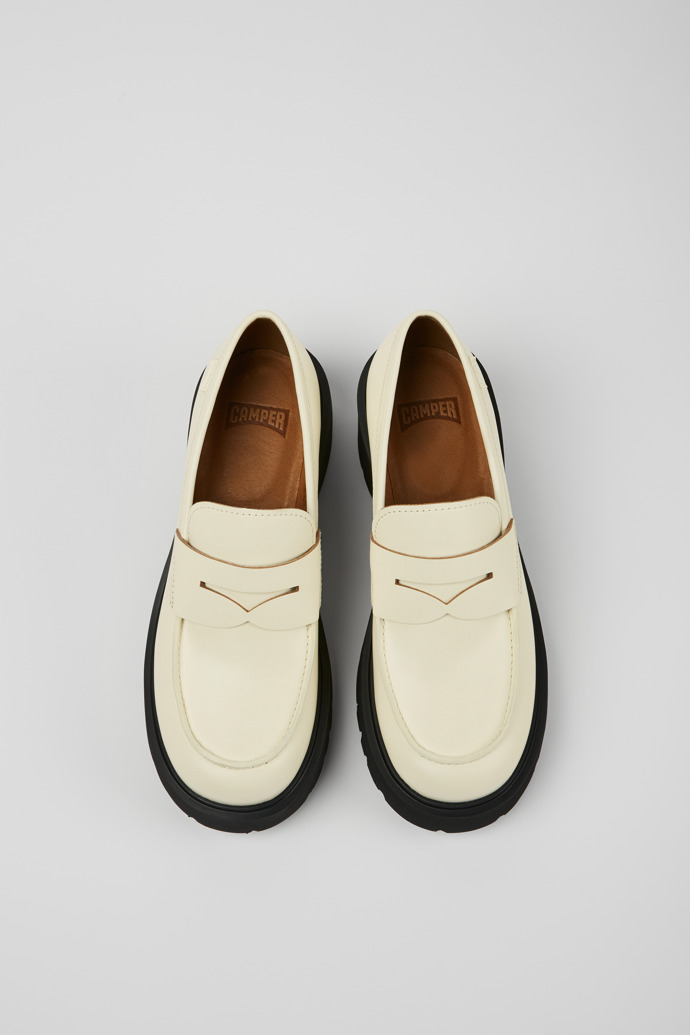 Camper Milah - Weißer Damenloafer aus Leder