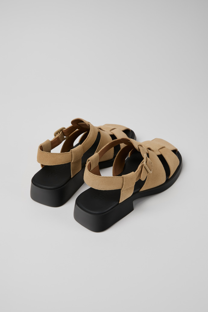 Camper Dana - Beige Sandalen aus Nubukleder für Damen.