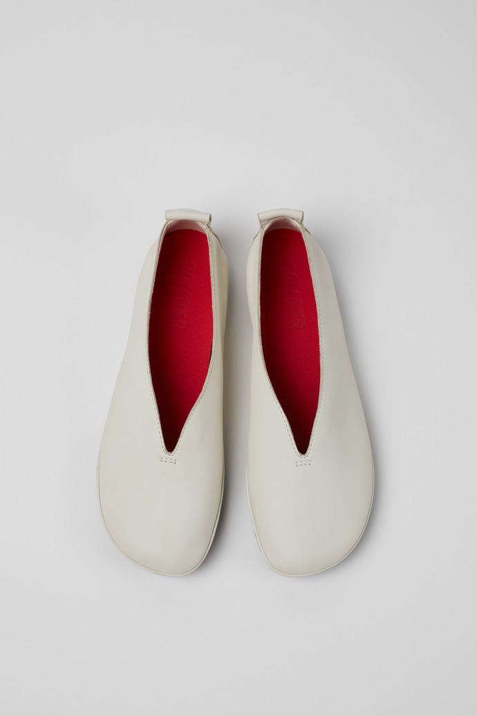 Camper Right Nina - Weißer Lederschuh für Damen.