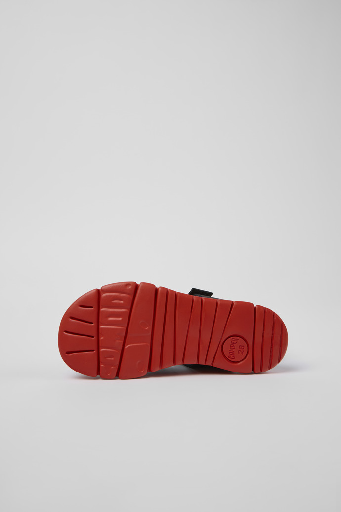 Camper Oruga - Schwarze Sandalen aus Leder/Textil