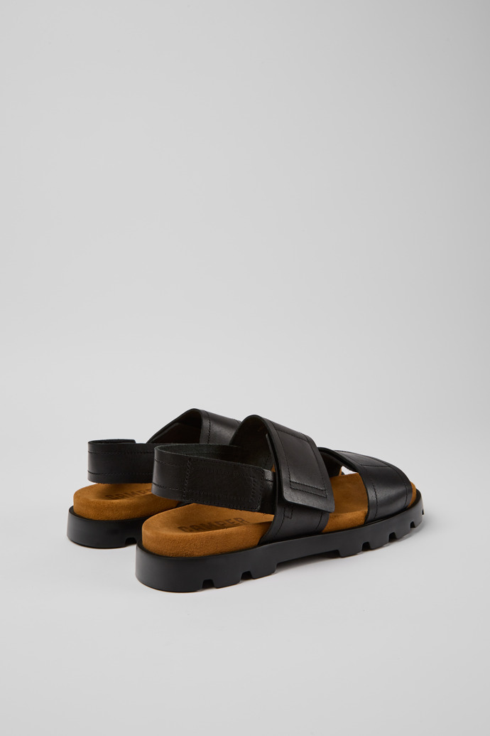 Camper Brutus Sandal - Schwarze Ledersandale für Herren