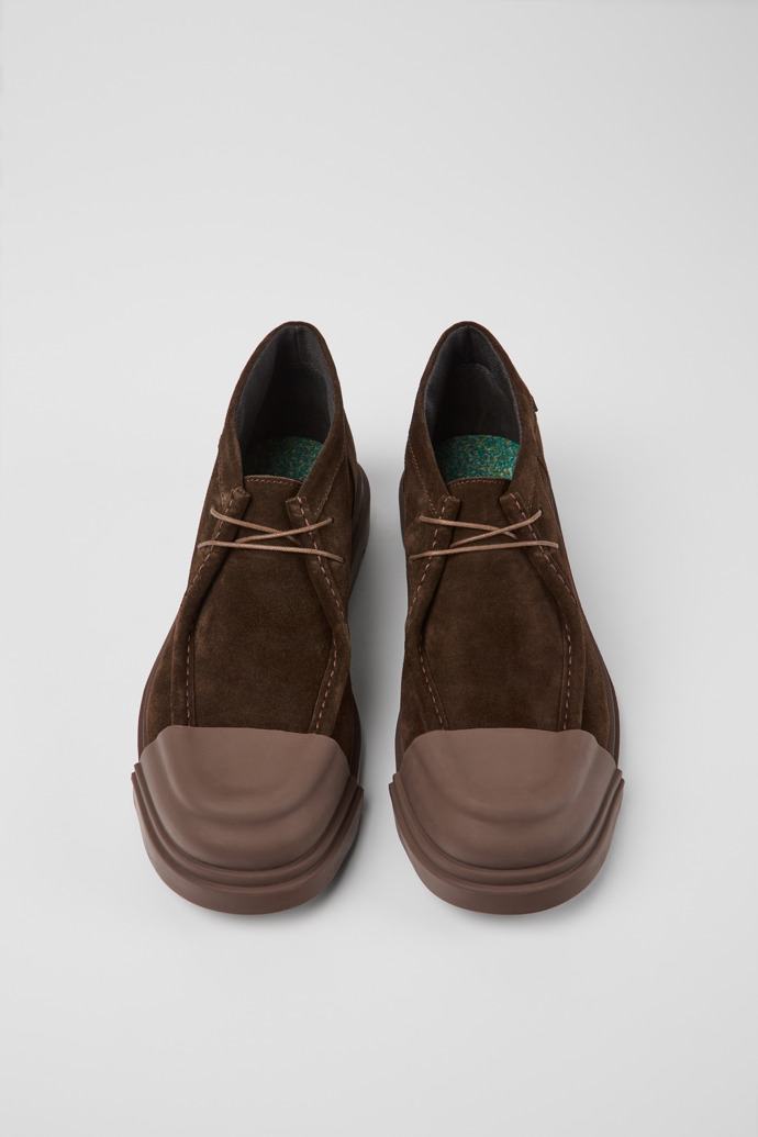 Camper Junction - Brauner Herrenschuh aus Nubukleder