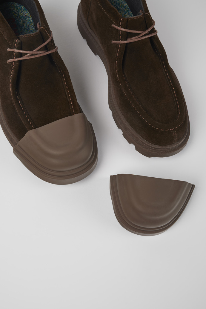 Camper Junction - Brauner Herrenschuh aus Nubukleder