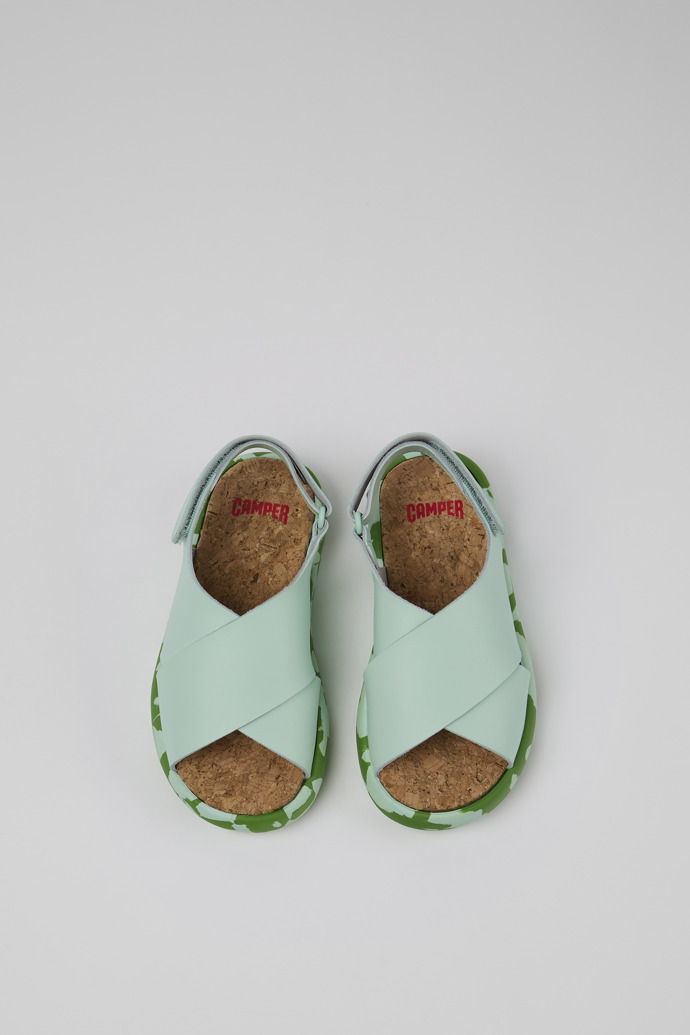 Camper Pelotas Flota - Blaue Ledersandalen mit Kreuzriemen