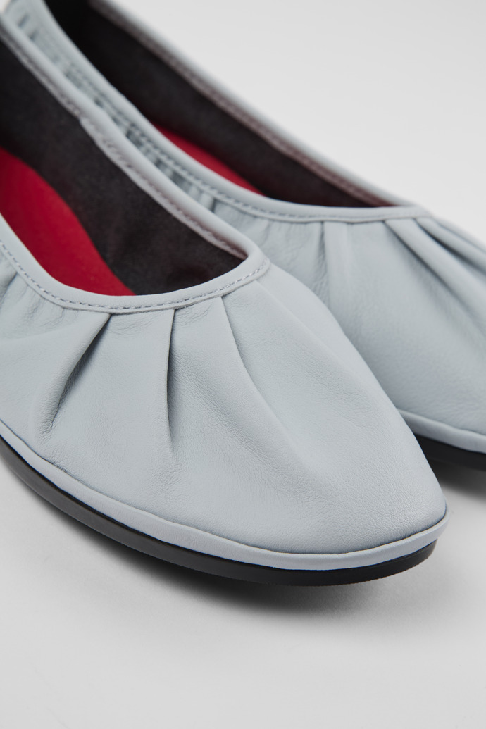 Camper Right - Graue Damenballerinas aus Leder