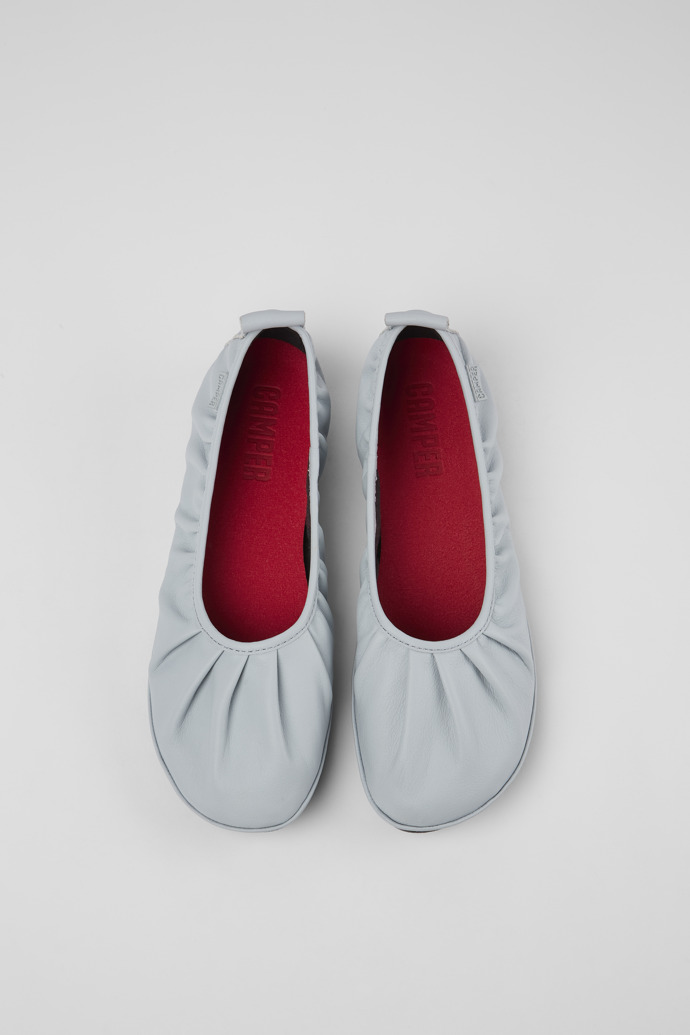 Camper Right - Graue Damenballerinas aus Leder