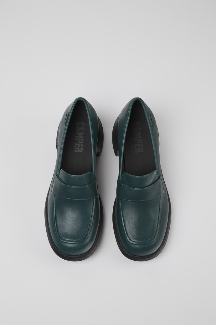 Camper Thelma - Grüner Damenloafer aus Leder