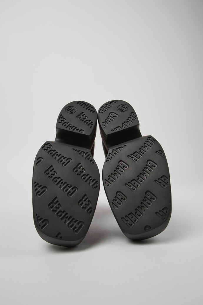 Camper Billie - Schwarze Lederstiefelette für Damen.