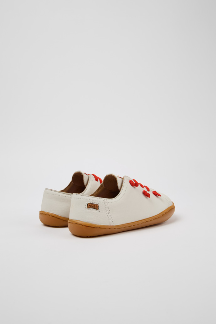 Camper Twins - Weißer Kinderschuh aus Leder.