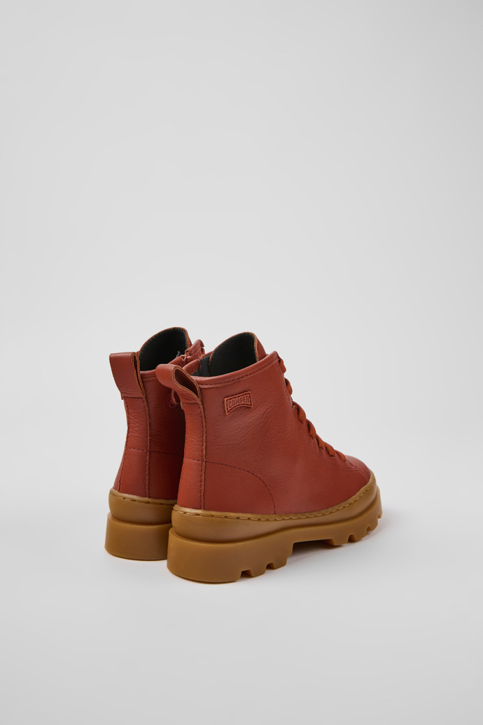 Camper Brutus - Rote Kinderstiefelette aus Leder