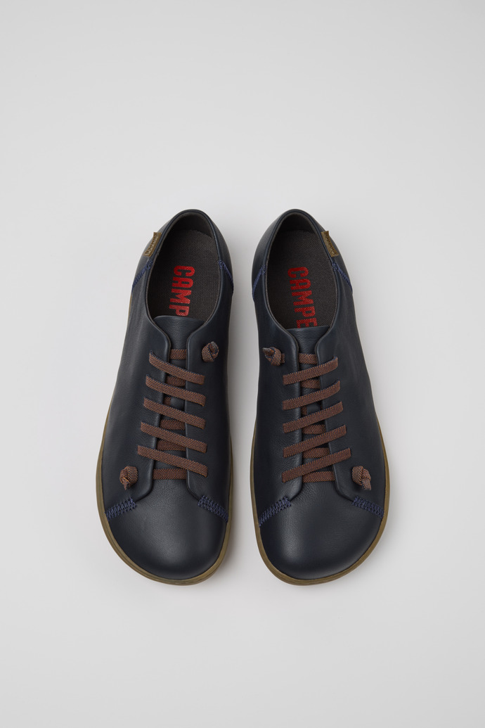 Camper Peu - Blauer Herrenschuh aus Leder.