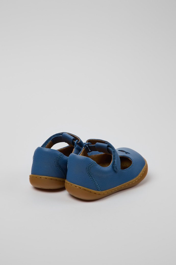 Camper Twins - Blauer Kinderschuh aus Leder.