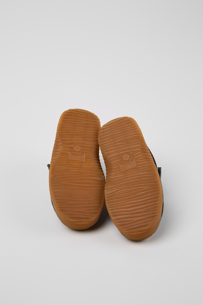 Camper Dadda - Schwarze Kindersneaker aus Textil und Nubukleder