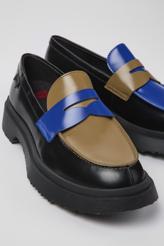 Camper Twins - Mehrfarbige Lederloafer für Damen
