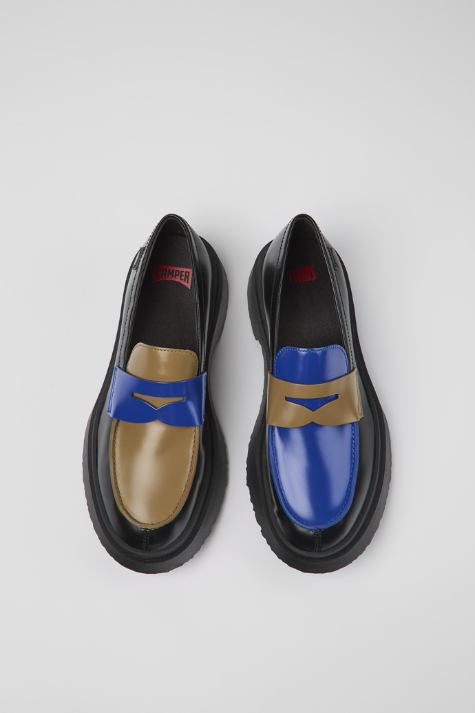 Camper Twins - Mehrfarbige Lederloafer für Damen