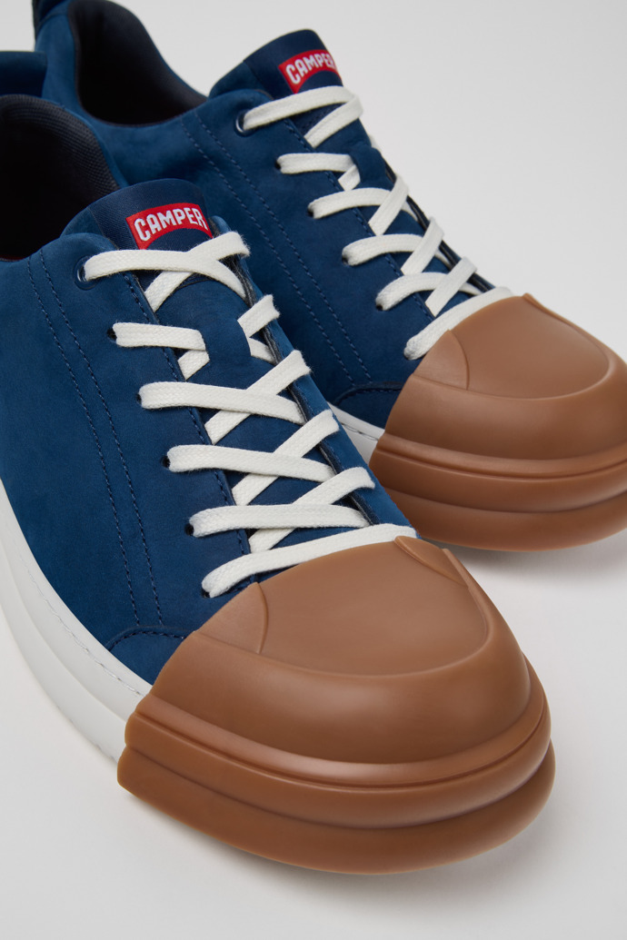 Camper Junction Runner - Blauer Herrensneaker aus Nubukleder.