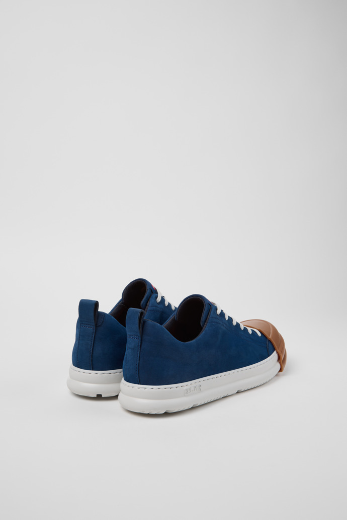 Camper Junction Runner - Blauer Herrensneaker aus Nubukleder.
