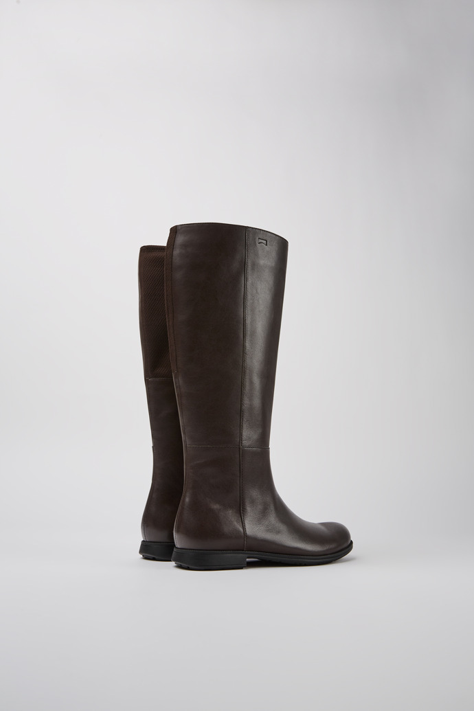 Camper Mil 1913 - Brauner hoher Damenstiefel aus Leder.