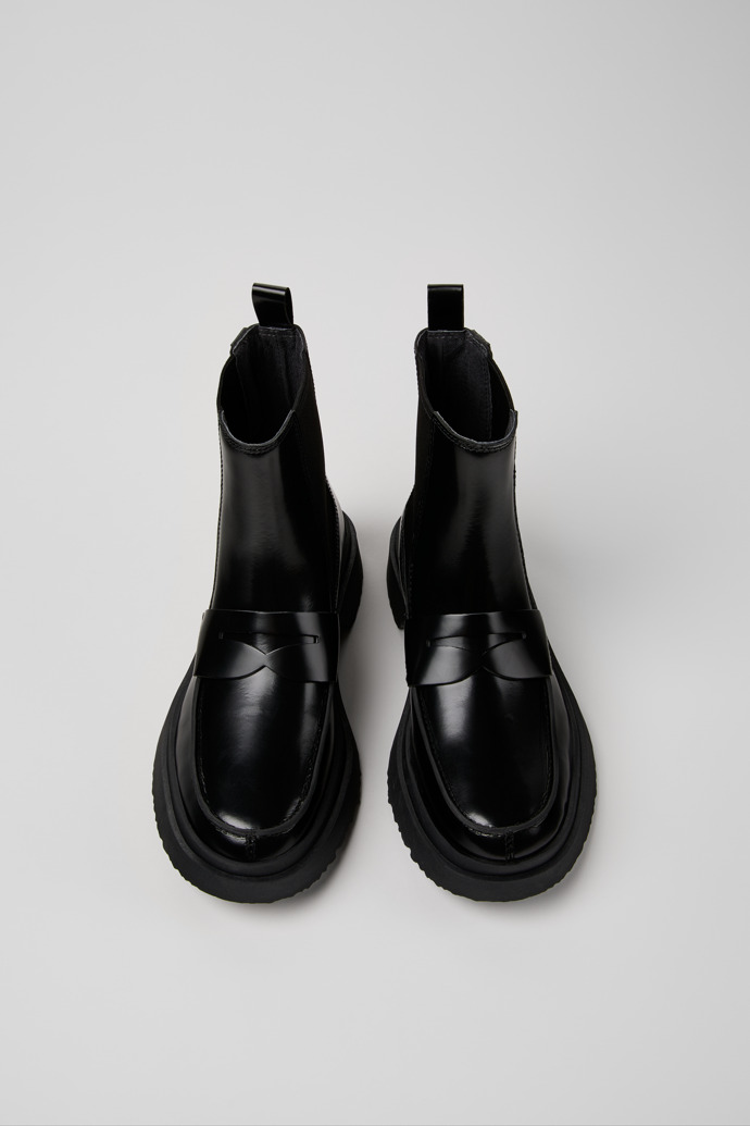 Camper Walden - Schwarzer Stiefeletten aus Leder für Damen.