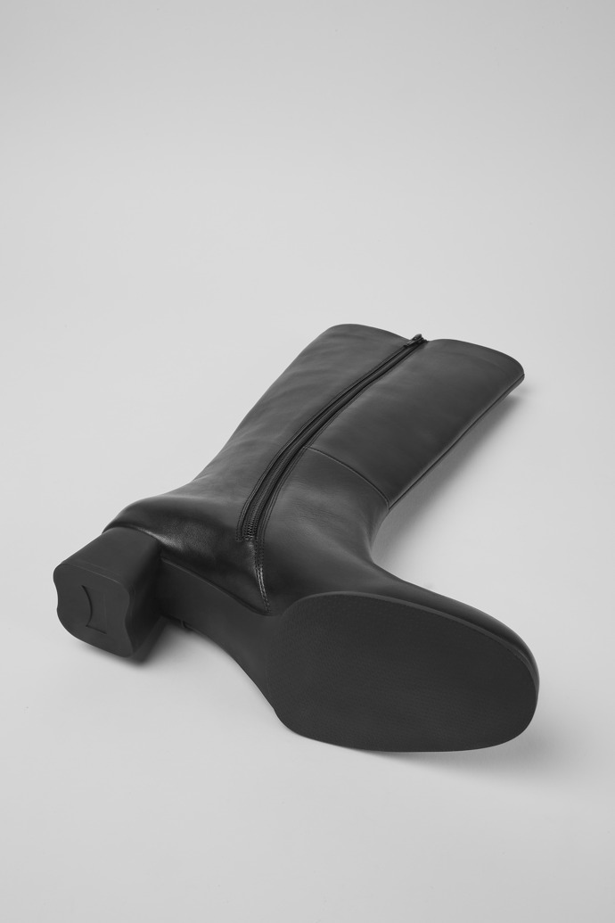 Camper Katie - Schwarzer hoher Lederstiefel für Damen.