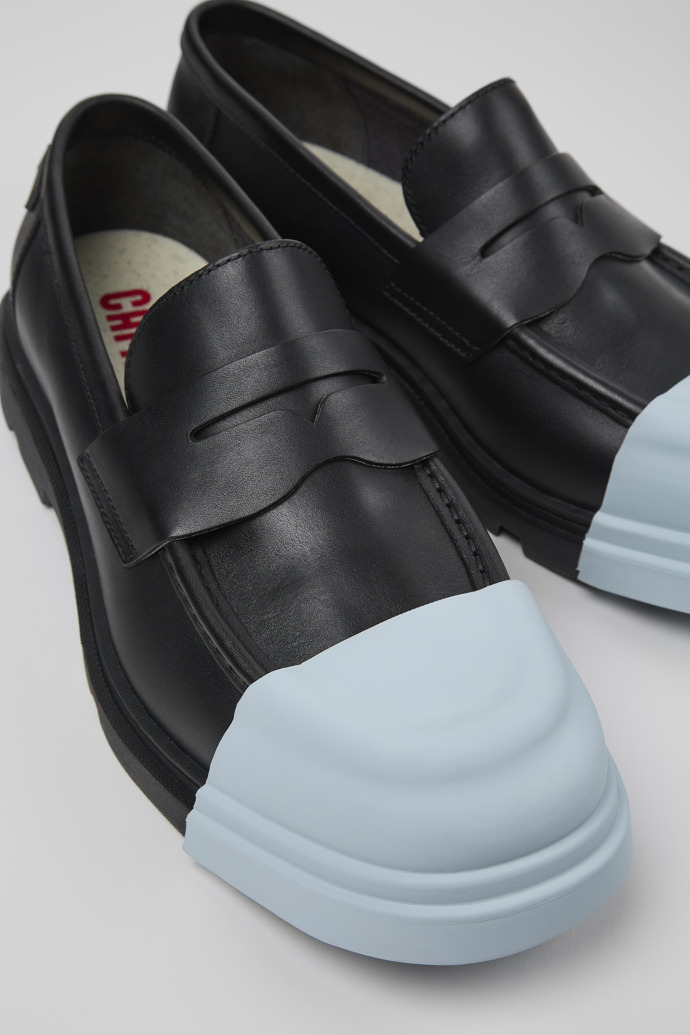 Camper Junction - Schwarze Herrenmokassins aus Leder