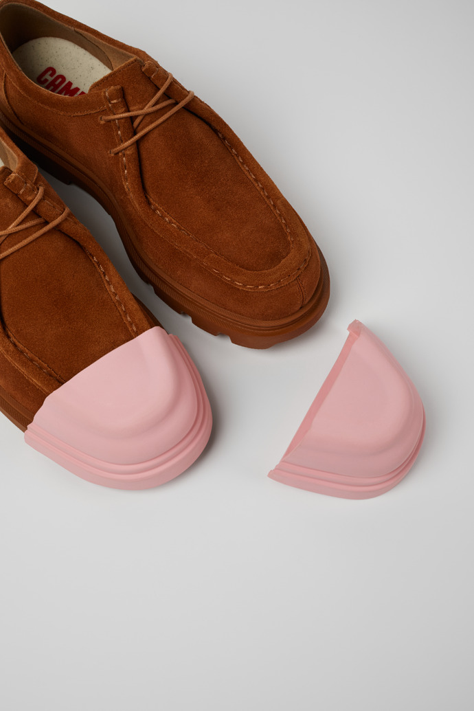 Camper Junction - Brauner Damenschuh aus Nubukleder.