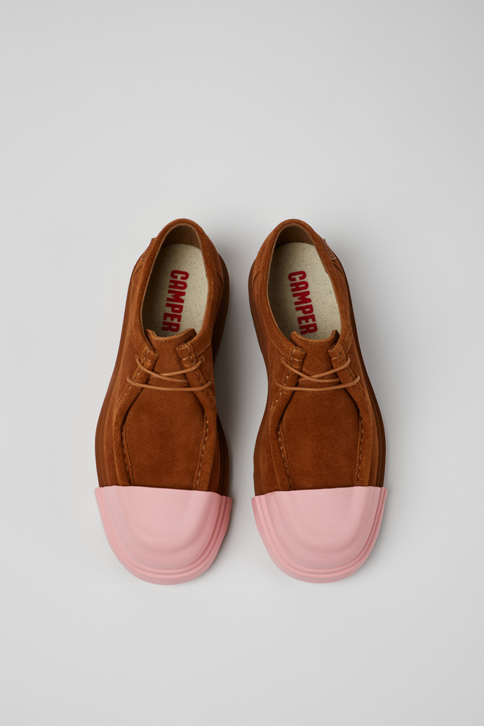Camper Junction - Brauner Damenschuh aus Nubukleder.