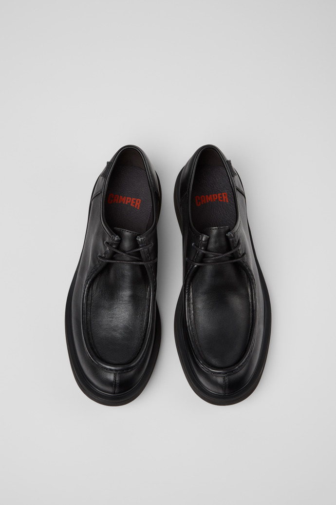 Camper Norman - Schwarzer Herrenschuh aus Leder.